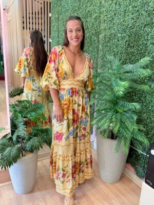 Vestido Cropped Floral Mari FARM - Imagem 4