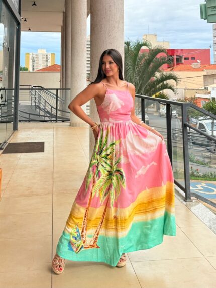 Vestido Longo Coqueirão FARM