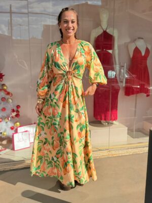 Vestido Longo Pera Chic FARM