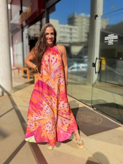 Vestido Frente Única Lirio Tropical FARM