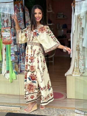Vestido  Cropped  Jardim  Majestoso Farm