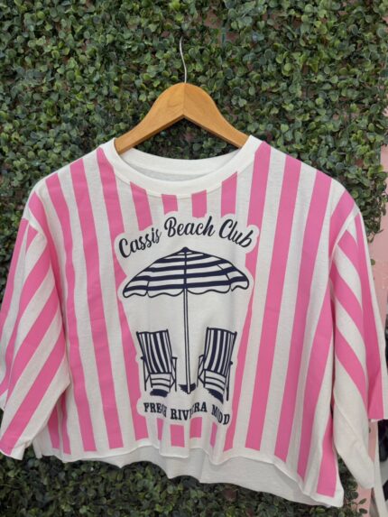 T-SHIRT CROPPED ROSA